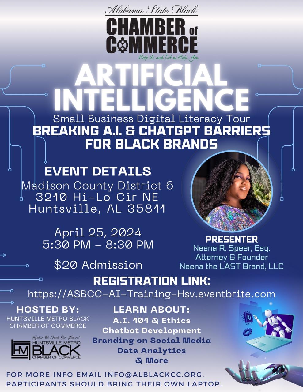 AI Digital Literacy Training Flyer